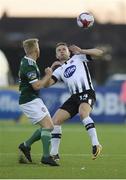 20 March 2018; Dane Massey of Dundalk in action against Nicky Low of Derry City during the SSE Airtricity League Premier Division match between Dundalk and Derry City at Oriel Park in Dundalk, Louth. Photo by Oliver McVeigh/Sportsfile