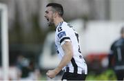 20 March 2018; Michael Duffy of Dundalk celebrates after scoring his side's second goal during the SSE Airtricity League Premier Division match between Dundalk and Derry City at Oriel Park in Dundalk, Louth. Photo by Oliver McVeigh/Sportsfile
