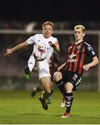 20 March 2018; Conor McCormack of Cork City in action against Dylan Watts of Bohemians during the SSE Airtricity League Premier Division match between Bohemians and Cork City at Dalymount Park in Dublin. Photo by Sam Barnes/Sportsfile