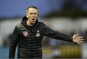 20 March 2018; Derry City manager Kenny Shiels during the SSE Airtricity League Premier Division match between Dundalk and Derry City at Oriel Park in Dundalk, Louth. Photo by Oliver McVeigh/Sportsfile