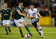 20 March 2018; Jamie McGrath of Dundalk in action against Eoin Toal of Derry City during the SSE Airtricity League Premier Division match between Dundalk and Derry City at Oriel Park in Dundalk, Louth. Photo by Oliver McVeigh/Sportsfile