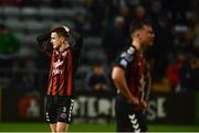 20 March 2018; Darragh Leahy of Bohemians dejected following the SSE Airtricity League Premier Division match between Bohemians and Cork City at Dalymount Park in Dublin. Photo by Sam Barnes/Sportsfile