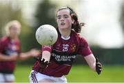 20 April 2018; Niamh McCorry of Loreto, Cavan during the Lidl All Ireland Post Primary School Junior A Final match between ISK, Killorgin, Kerry and Loreto, Cavan at St. Rynagh's in Banagher, Co. Offaly. Photo by Matt Browne/Sportsfile