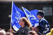 21 April 2018; Young supporters await the arrival of the Leinster team prior to the European Rugby Champions Cup Semi-Final match between Leinster Rugby and Scarlets at the Aviva Stadium in Dublin. Photo by Sam Barnes/Sportsfile
