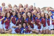 21 April 2018; Coláiste Bhaile Chláir, Claregalway players celebrate after the Lidl All Ireland Post Primary School Junior B Final match between St Brigids, S.S, Killarney and Coláiste Bhaile Chláir, Claregalway, Galway at Mick Neville Park in Rathkeale, Limerick. Photo by Matt Browne/Sportsfile