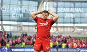21 April 2018; Rob Evans of Scarlets after the European Rugby Champions Cup Semi-Final match between Leinster Rugby and Scarlets at the Aviva Stadium in Dublin. Photo by Brendan Moran/Sportsfile