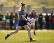 21 April 2018; Evie Culloty of St Brigids, S.S, Killarney during the Lidl All Ireland Post Primary School Junior B Final match between St Brigids, S.S, Killarney and Coláiste Bhaile Chláir, Claregalway, Galway at Mick Neville Park in Rathkeale, Limerick. Photo by Matt Browne/Sportsfile