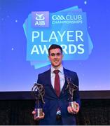 21 April 2018; AIB GAA Club Hurler of the year Sean Moran of Cuala with his award at the AIB GAA Club Player Awards at Croke Park in Dublin. Photo by Eóin Noonan/Sportsfile