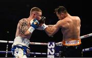 21 April 2018; Nonito Donaire, right, in action against Carl Frampton during their Vacant WBO Interim World Featherweight Championship bout at the Boxing in SSE Arena Belfast event in Belfast. Photo by David Fitzgerald/Sportsfile