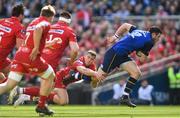 21 April 2018; Robbie Henshaw of Leinster is tackled by Gareth Davies of Scarlets during the European Rugby Champions Cup Semi-Final match between Leinster Rugby and Scarlets at the Aviva Stadium in Dublin. Photo by Ramsey Cardy/Sportsfile