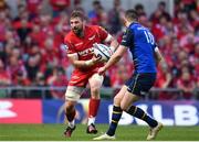 21 April 2018; John Barclay of Scarlets in action against Jonathan Sexton of Leinster during the European Rugby Champions Cup Semi-Final match between Leinster Rugby and Scarlets at the Aviva Stadium in Dublin. Photo by Sam Barnes/Sportsfile