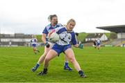 22 April 2018; Mairead Wall of Waterford in action against Bronagh Sheridan of Cavan during the Lidl Ladies Football National League Division 2 semi-final match between Waterford and Cavan at St Brendan's Park in Birr, Offaly. Photo by Ramsey Cardy/Sportsfile