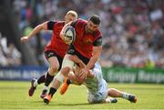 22 April 2018; Sam Arnold of Munster is tackled by Henry Chavancy of Racing 92 during the European Rugby Champions Cup semi-final match between Racing 92 and Munster Rugby at the Stade Chaban-Delmas in Bordeaux, France. Photo by Brendan Moran/Sportsfile