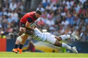 22 April 2018; Sam Arnold of Munster is tackled by Virimi Vakatawa of Racing 92 during the European Rugby Champions Cup semi-final match between Racing 92 and Munster Rugby at the Stade Chaban-Delmas in Bordeaux, France. Photo by Brendan Moran/Sportsfile