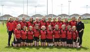 22 April 2018; The Tullamore squad before the U16 Plate match between New Ross and Tullamore at Navan RFC in Meath. Photo by Matt Browne/Sportsfile