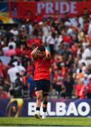 22 April 2018; A dejected Conor Murray of Munster after the European Rugby Champions Cup semi-final match between Racing 92 and Munster Rugby at the Stade Chaban-Delmas in Bordeaux, France. Photo by Brendan Moran/Sportsfile