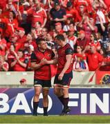 22 April 2018; CJ Stander and Robin Copeland of Munster after the European Rugby Champions Cup semi-final match between Racing 92 and Munster Rugby at the Stade Chaban-Delmas in Bordeaux, France. Photo by Diarmuid Greene/Sportsfile
