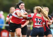 22 April 2018; Megan Dunne of Wicklow is tackled by Ciara Faulkner of Mullingar during the 18s Cup match between Mullingar and Wicklow at Navan RFC in Meath. Photo by Matt Browne/Sportsfile