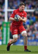 21 April 2018; James Davies of Scarlets during the European Rugby Champions Cup Semi-Final match between Leinster Rugby and Scarlets at the Aviva Stadium in Dublin. Photo by Brendan Moran/Sportsfile