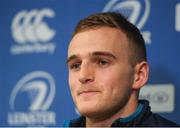 23 April 2018; Nick McCarthy during the Leinster Rugby Press Conference at UCD in Belfield, Dublin. Photo by Eóin Noonan/Sportsfile