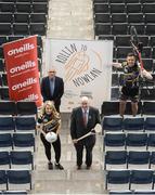 23 April 2018; Croke Park staff members Niamh Boyle and Kevin Sexton with Uachtarán Chumann Lúthchleas Gael John Horan and Barry Hickey, Treasurer of the Kilkenny County Board, at the launch of The 'Rollin2Nowlan' GAA and Croke Park Staff Charity Cycle, which will see a party of 35 cyclists brave the elements, and lycra, and cycle 140km from Croke Park to Nowlan Park, Kilkenny, on the 27th of April, to raise awarness and funds for the GAA's five official charities for 2018, which were announced today. This year's GAA Official Charities are; Mayo/Roscommon Hospice Foundation, Cavan/Monaghan Palliative Care Fund, Jack & Jill Children's Foundation, Concern Worldwide, and Kerry Hospice Foundation. Croke Park in Dublin. Photo by Piaras Ó Mídheach/Sportsfile