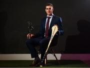 25 April 2018; AIB present Cuala’s Sean Moran with the 2017/2018 AIB GAA Club Hurler of the Year award. AIB and The GAA honoured 30 players on Saturday evening at the inaugural AIB GAA Club Player Football and Hurling Teams of the Year. The awards ceremony was the first of its kind in the club championship to recognise the top performing club players and to celebrate their hard work, commitment and individual achievements at a national level. For exclusive content and to see why AIB are backing Club and County follow us @AIB_GAA on Twitter, Instagram, Snapchat, Facebook and AIB.ie/GAA. Photo by Eóin Noonan/Sportsfile