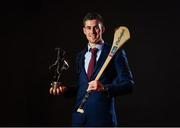 25 April 2018; AIB present Cuala’s Sean Moran with the 2017/2018 AIB GAA Club Hurler of the Year award. AIB and The GAA honoured 30 players on Saturday evening at the inaugural AIB GAA Club Player Football and Hurling Teams of the Year. The awards ceremony was the first of its kind in the club championship to recognise the top performing club players and to celebrate their hard work, commitment and individual achievements at a national level. For exclusive content and to see why AIB are backing Club and County follow us @AIB_GAA on Twitter, Instagram, Snapchat, Facebook and AIB.ie/GAA. Photo by Eóin Noonan/Sportsfile