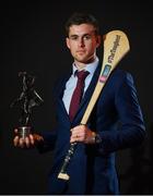 25 April 2018; AIB present Cuala’s Sean Moran with the 2017/2018 AIB GAA Club Hurler of the Year award. AIB and The GAA honoured 30 players on Saturday evening at the inaugural AIB GAA Club Player Football and Hurling Teams of the Year. The awards ceremony was the first of its kind in the club championship to recognise the top performing club players and to celebrate their hard work, commitment and individual achievements at a national level. For exclusive content and to see why AIB are backing Club and County follow us @AIB_GAA on Twitter, Instagram, Snapchat, Facebook and AIB.ie/GAA. Photo by Eóin Noonan/Sportsfile