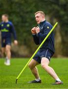 24 April 2018; Dan Leavy during Leinster Rugby squad training at Rosemount in UCD, Dublin. Photo by Brendan Moran/Sportsfile