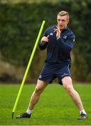 24 April 2018; Dan Leavy during Leinster Rugby squad training at Rosemount in UCD, Dublin. Photo by Brendan Moran/Sportsfile