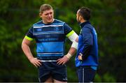 24 April 2018; Tadhg Furlong, left, and Jamison Gibson-Park during Leinster Rugby squad training at Rosemount in UCD, Dublin. Photo by Brendan Moran/Sportsfile