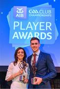 21 April 2018; Sean Moran of Cuala with his wife Karla at the AIB GAA Club Player Awards at Croke Park in Dublin. Photo by Eóin Noonan/Sportsfile