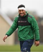 24 April 2018; Bundee Aki during Connacht Rugby squad training at the Sportsground in Galway. Photo by Eóin Noonan/Sportsfile