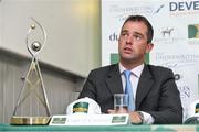 24 April 2018; Team Ireland member Cian O'Connor during a Horse Sport Ireland press conference launching the 2018 Longines FEI Nations Cup Series at Punchestown Racecourse in Naas, Co. Kildare. Photo by Matt Browne/Sportsfile