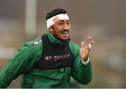 24 April 2018; Bundee Aki during Connacht Rugby squad training at the Sportsground in Galway. Photo by Eóin Noonan/Sportsfile