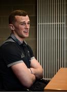 24 April 2018; Stephen Fitzgerald during a Munster Rugby press conference at the University of Limerick in Limerick. Photo by Diarmuid Greene/Sportsfile