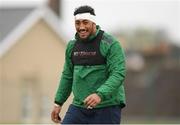 24 April 2018; Bundee Aki during Connacht Rugby squad training at the Sportsground in Galway. Photo by Eóin Noonan/Sportsfile