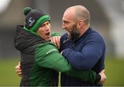 24 April 2018; John Muldoon, right, with Johnny O'Connor, strength and conditioning coach, during Connacht Rugby squad training at the Sportsground in Galway. Photo by Eóin Noonan/Sportsfile