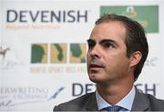 24 April 2018; Rodrigo Pessoa, Irish Show Jumping Team Manager during a Horse Sport Ireland press conference launching the 2018 Longines FEI Nations Cup Series at Punchestown Racecourse in Naas, Co. Kildare. Photo by Matt Browne/Sportsfile