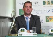 24 April 2018; Team Ireland member Cian O'Connor during a Horse Sport Ireland press conference launching the 2018 Longines FEI Nations Cup Series at Punchestown Racecourse in Naas, Co. Kildare. Photo by Matt Browne/Sportsfile