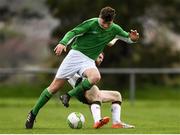 24 April 2018; Eric O'Halloran of Irish Defence Forces is tackled by Anthony Mcalavey of Ireland - College & Universities during the College & Universities Friendly match between Irish Defence Forces and Ireland at Collins Barracks in Cork. Photo by Harry Murphy/Sportsfile