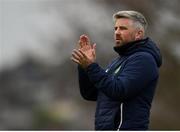 24 April 2018; Head Coach of Ireland - College & Universities Ian Yelverton applauds during the College & Universities Friendly match between Irish Defence Forces and Ireland at Collins Barracks in Cork. Photo by Harry Murphy/Sportsfile