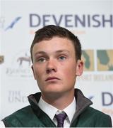 24 April 2018; Team Ireland member Michael Duffy during a Horse Sport Ireland press conference launching the 2018 Longines FEI Nations Cup Series at Punchestown Racecourse in Naas, Co. Kildare. Photo by Matt Browne/Sportsfile