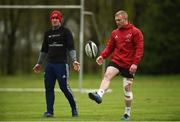 24 April 2018; Ian Keatley and Keith Earls during Munster Rugby squad training at the University of Limerick in Limerick. Photo by Diarmuid Greene/Sportsfile