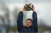 24 April 2018; Rhys Marshall during Munster Rugby squad training at the University of Limerick in Limerick. Photo by Diarmuid Greene/Sportsfile