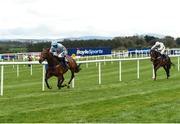 24 April 2018; Un De Sceaux with Patrick Mullins up, on their way to winning the BoyleSports Champion Steeplechase from second place Douvan, with Paul Townend up, at Punchestown Racecourse in Naas, Co. Kildare. Photo by Matt Browne/Sportsfile