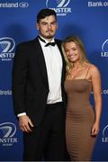 24 April 2018; On arrival at the Leinster Rugby Awards Ball are Max Deegan and Jess Bagnall. The Awards, taking place at the InterContinental Dublin and MC’d by Darragh Maloney, were a celebration of the 2017/18 Leinster Rugby season to date and over the course of the evening Leinster Rugby acknowledged the contributions of retirees Isa Nacewa, Richardt Strauss and Jamie Heaslip as well as presenting Leinster Rugby caps to departees Jordi Murphy, Cathal Marsh and Peadar Timmins. Former Leinster and Ireland player Paul McNaughton was inducted into the Guinness Hall of Fame. Some of the other Award winners on the night included; Blackrock College (Deep River Rock School of the Year), Hugh Woodhouse, Mullingar RFC (Beauchamps Contribution to Leinster Rugby Award), MU Barnhall RFC (CityJet Senior Club of the Year), Gorey Community School (Irish Independent Development School of the Year Award), Wicklow RFC (Bank of Ireland Junior Club of the Year) and Nora Stapleton (Energia Women’s Rugby Award). Photo by Ramsey Cardy/Sportsfile