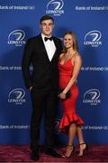 24 April 2018; On arrival at the Leinster Rugby Awards Ball are Garry Ringrose and Ellen Beirne. The Awards, taking place at the InterContinental Dublin and MC’d by Darragh Maloney, were a celebration of the 2017/18 Leinster Rugby season to date and over the course of the evening Leinster Rugby acknowledged the contributions of retirees Isa Nacewa, Richardt Strauss and Jamie Heaslip as well as presenting Leinster Rugby caps to departees Jordi Murphy, Cathal Marsh and Peadar Timmins. Former Leinster and Ireland player Paul McNaughton was inducted into the Guinness Hall of Fame. Some of the other Award winners on the night included; Blackrock College (Deep River Rock School of the Year), Hugh Woodhouse, Mullingar RFC (Beauchamps Contribution to Leinster Rugby Award), MU Barnhall RFC (CityJet Senior Club of the Year), Gorey Community School (Irish Independent Development School of the Year Award), Wicklow RFC (Bank of Ireland Junior Club of the Year) and Nora Stapleton (Energia Women’s Rugby Award). Photo by Ramsey Cardy/Sportsfile