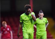 24 April 2018; A dejected Victor Ekanem of Drogheda United during the EA SPORTS Cup Second Round match between Shelbourne and Drogheda United at Tolka Park in Dublin. Photo by Eóin Noonan/Sportsfile