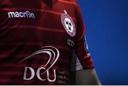 24 April 2018; A detailed view of a Shelbourne jersey with the name &quot;Izzy&quot; in memory of the late Izzy Dezu during the EA SPORTS Cup Second Round match between Shelbourne and Drogheda United at Tolka Park in Dublin. Photo by Eóin Noonan/Sportsfile